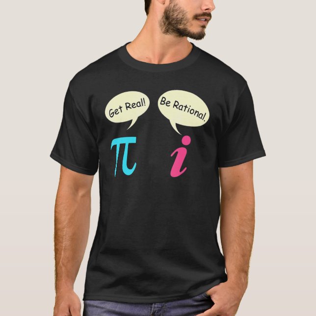 Matematik som säger Komplexnummer Paj får verklig  T Shirt (Framsida)