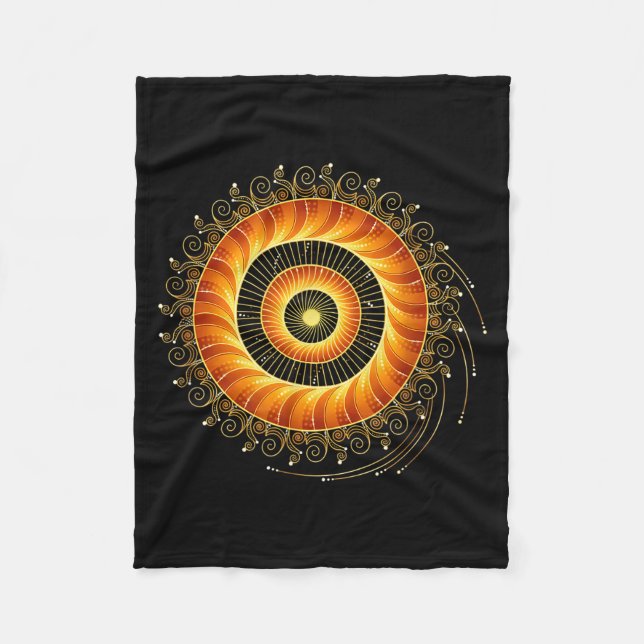 Matematik Spiral Helig Geometri Fibonacci Manda Fleecefilt (Framsidan)