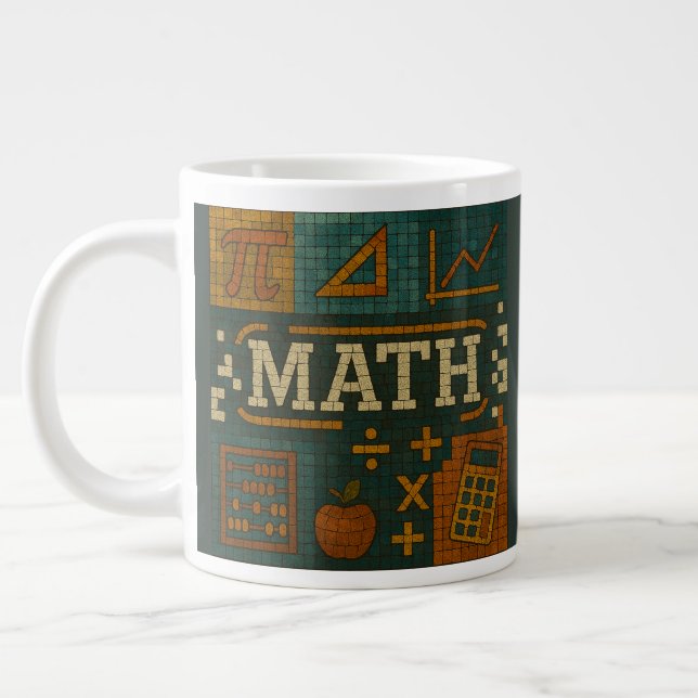 matematik stil, underbar för en lärargåva jumbo mugg (Vänster)