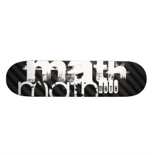 Matematik; Svart och Mörk Grått Rand Skateboard Bräda 20 Cm