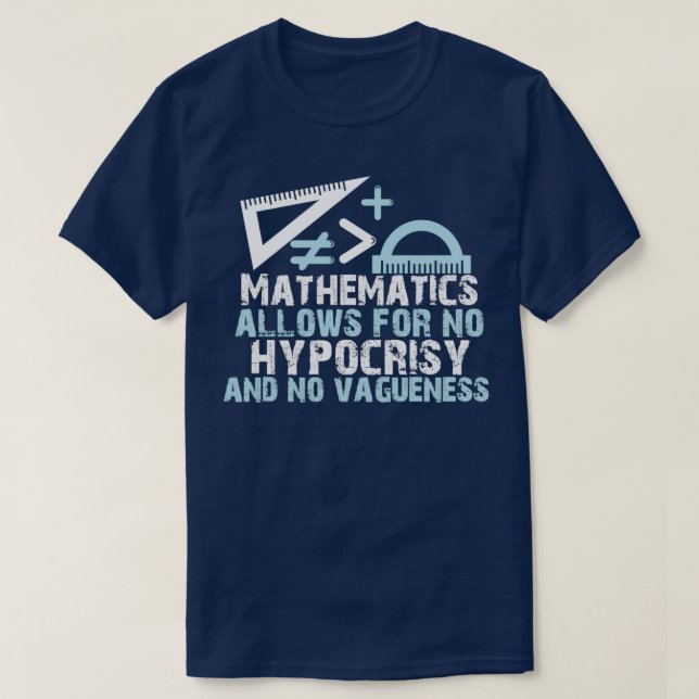 MATEMATIK tillåter ingen HYPOCRIS och ingen Vaguen T Shirt (Design framsida)