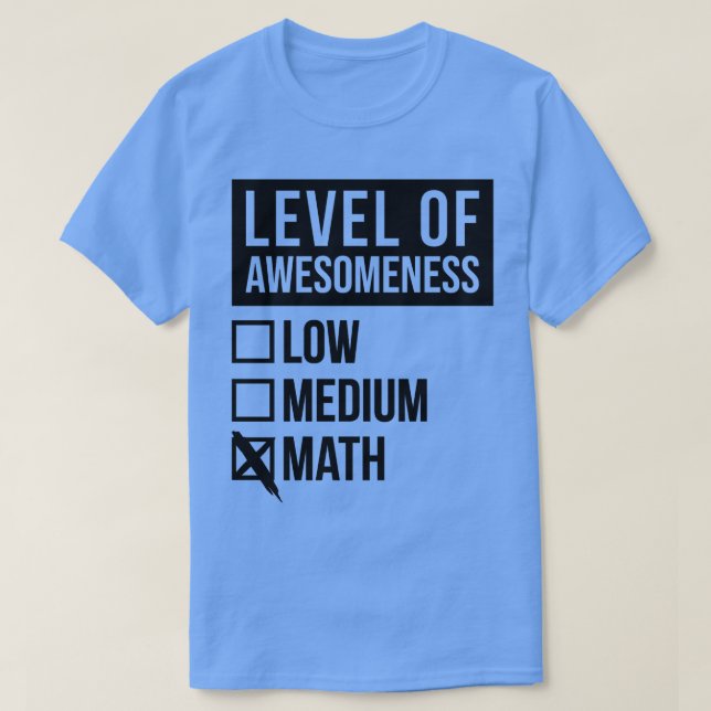 Matematik, underlig konstnivå för matematik t shirt (Design framsida)