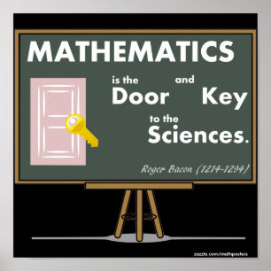 Matematikaffischcitationstecken Poster