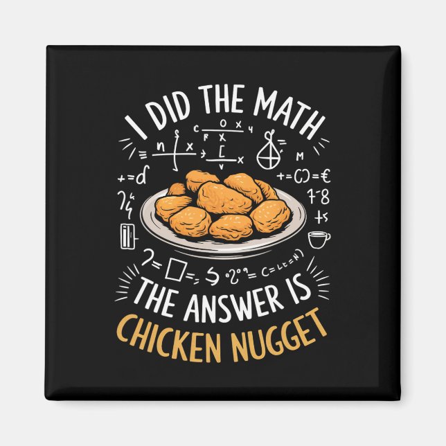 Matematikälskare Jag Gjorde Matten Svaret Är Chick Magnet (Framsidan)