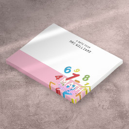 Matematikämne som räknas Roligt matematikcitat Post-it Block