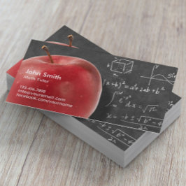Matematikbricka, Professionell Red Apple & Chalkbo Visitkort