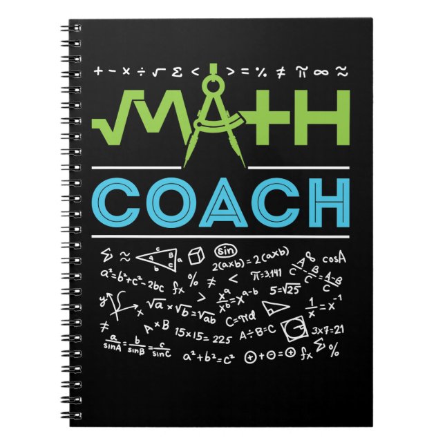 Matematikcoach Matematiklärare Anteckningsbok (Framsidan)