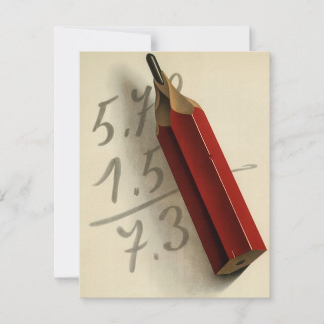 Matematikekvation med röd penna, Vintage Business (Framsida)