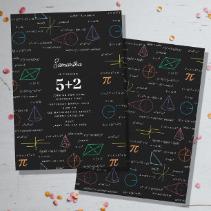 Matematikekvationer Matematikformler Födelsedag Inbjudningar