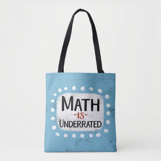 Matematiken är underskattad i bag tygkasse (Framsida)