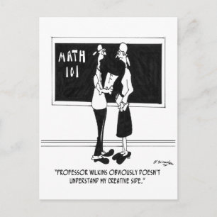 Matematikens Tecknad 6838 Vykort