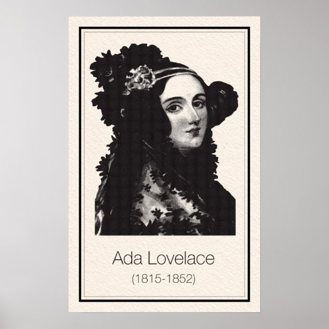 Matematiker - Ada Lovelace Poster (Framsidan)