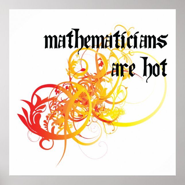 Matematiker är Hetter Poster (Framsidan)