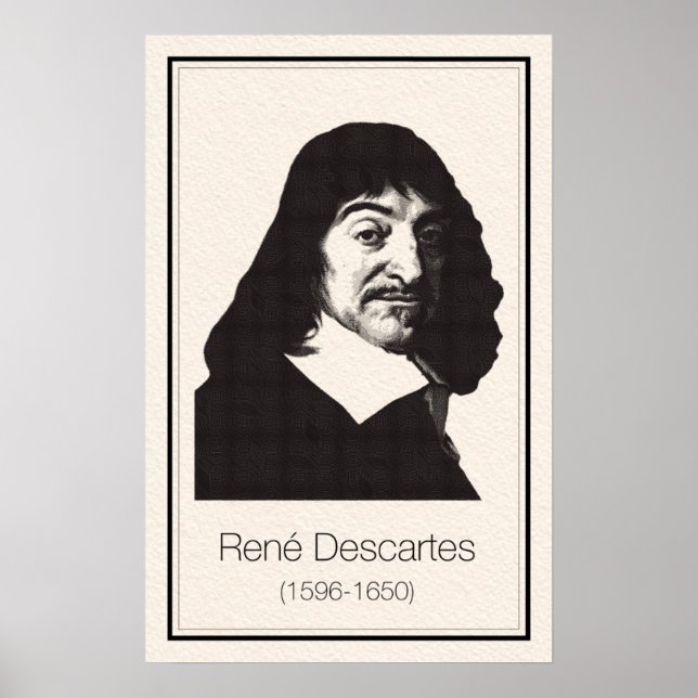 Matematiker - Descartes Poster (Framsidan)