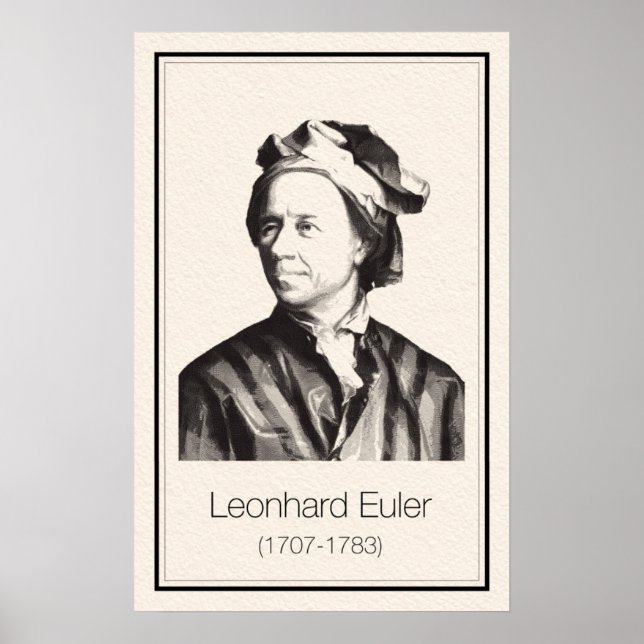 Matematiker - Euler Poster (Framsidan)