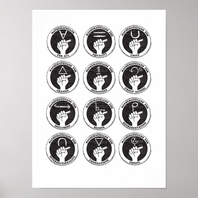 Matematiker för alla, jämlikhet, enighet... Poster (Framsidan)
