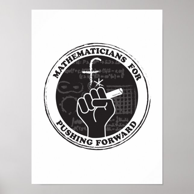 Matematiker för att driva fram Poster (Framsidan)