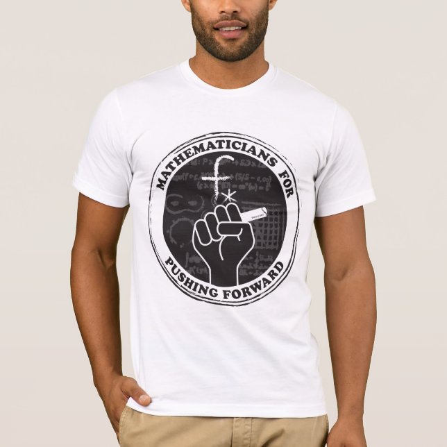 Matematiker för att skjuta fram T-shirt (Framsida)