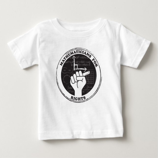 Matematiker för Höger T-shirt - Baby (Framsida)