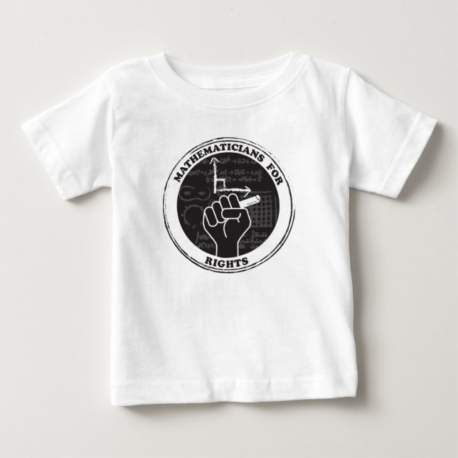 Matematiker för Höger T-shirt - Baby (Framsida)