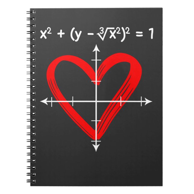 Matematiker för matematik i valentines day Kärlek Anteckningsbok (Framsidan)
