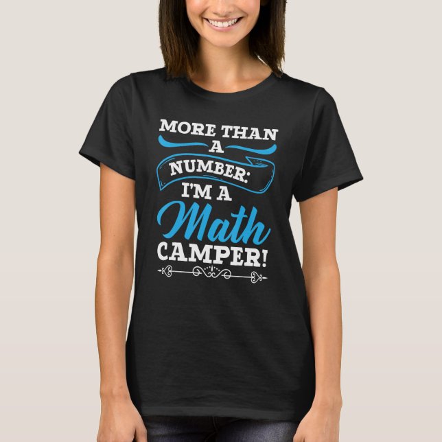 Matematiker för matematikkameror för matematikkamp t shirt (Framsida)