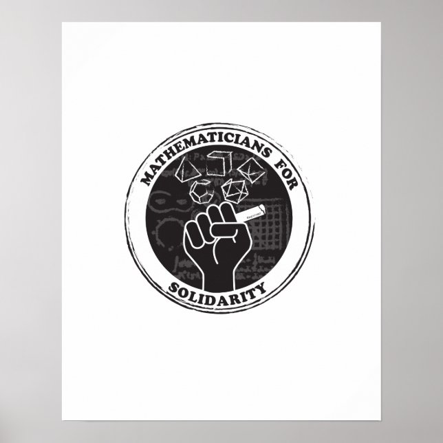 Matematiker för solidaritet Poster (Framsidan)