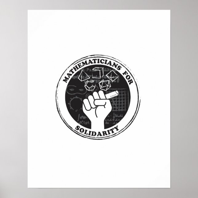 Matematiker för solidaritetsaffisch poster (Framsidan)