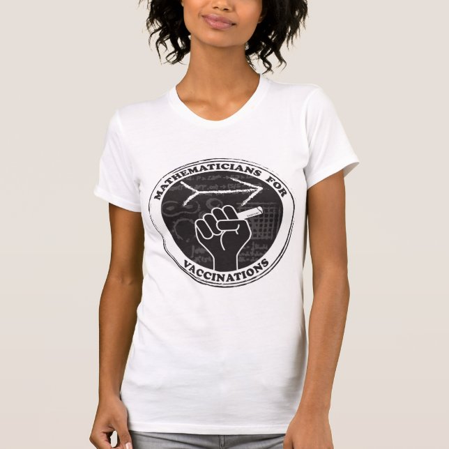 Matematiker för vaccinationer T-shirt (Framsida)