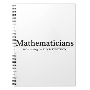 Matematiker: Funktionssätt Roligten Anteckningsbok