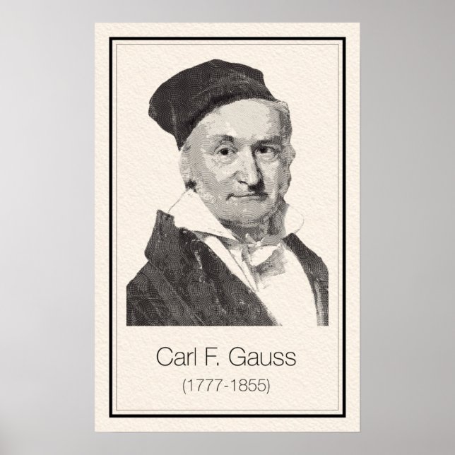 Matematiker - Gauss Poster (Framsidan)