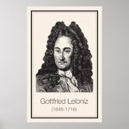 Matematiker - Leibniz Poster