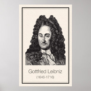 Matematiker - Leibniz Poster