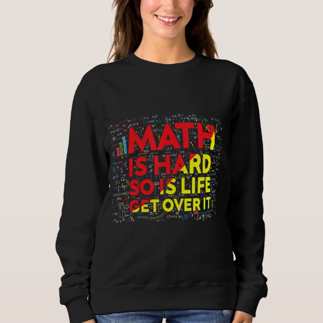 Matematiker Math är hård matematiklärare färgstark T Shirt (Framsida)