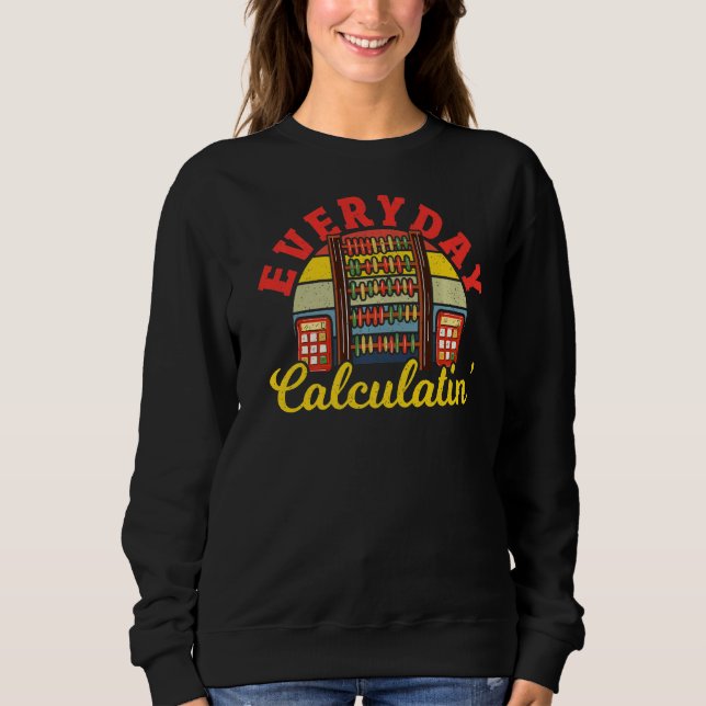 Matematiker Math Teache vid daglig beräkning T Shirt (Framsida)