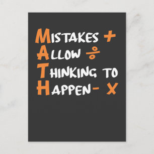 Matematiker Math Teacher Algebra Geometry Vykort