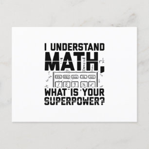 Matematiker Math Teacher Studenter Gift Idea Vykort
