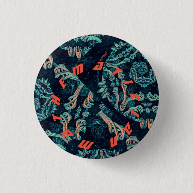 Matematiker. Mörk frakttal elegans Knapp (Framsida)