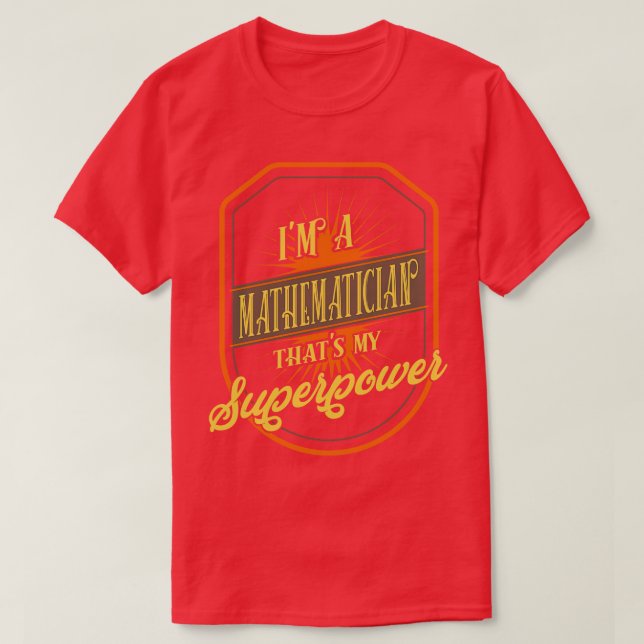 Matematiker T Shirt (Design framsida)