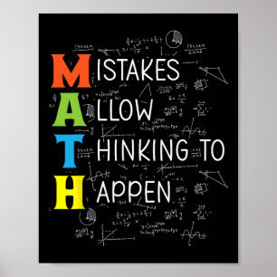 Matematikfel tillåter tänkande att hända  poster