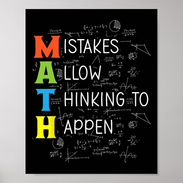 Matematikfel tillåter tänkande att hända  poster (Framsidan)