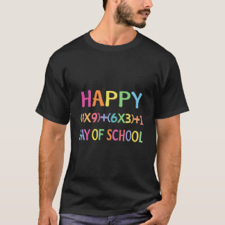 Matematikformel 100 dagar av skolan Matematiklärar T Shirt