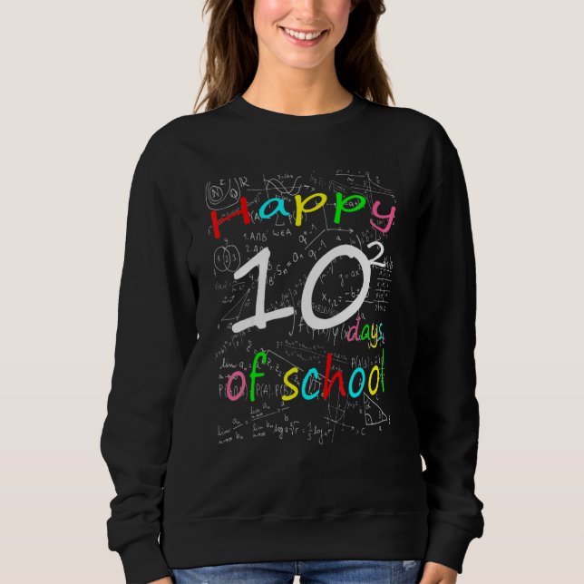 Matematikformel 100 dagar av skolan matte lärare t shirt (Framsida)