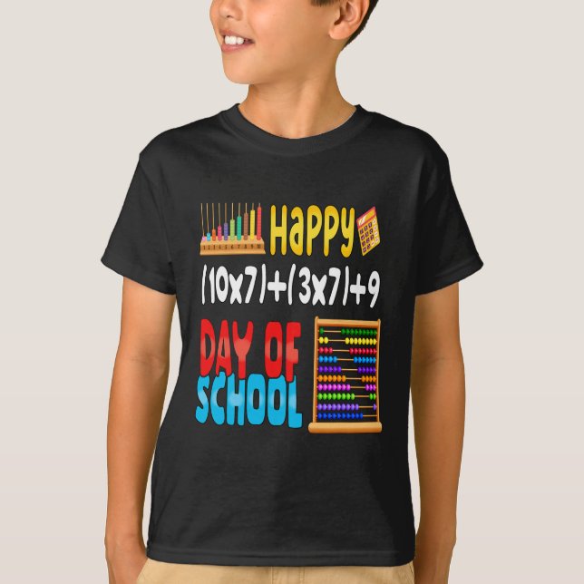 Matematikformel 100 dagar för lärarutbildning t shirt (Framsida)