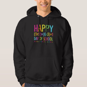 Matematikformel 100 skoldagar lärare pojke flicka hoodie
