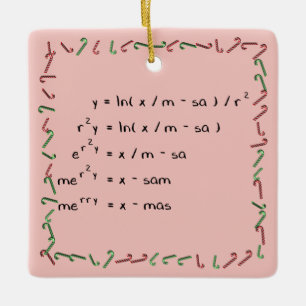 MatematikjulWish Julgransprydnad Keramik