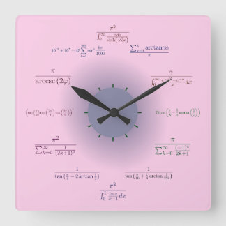 Matematikklocka Fyrkantig Klocka