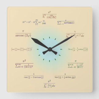 Matematikklocka Fyrkantig Klocka
