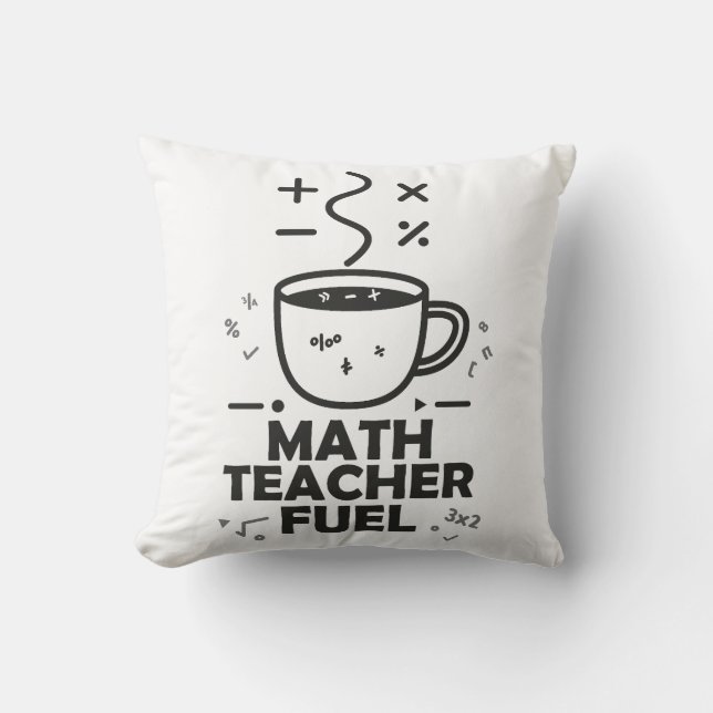 Matematiklärarbränsle Kudde (Framsida)