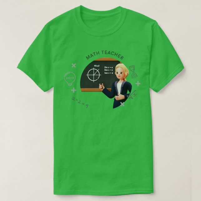 Matematiklärare 1 t shirt (Design framsida)